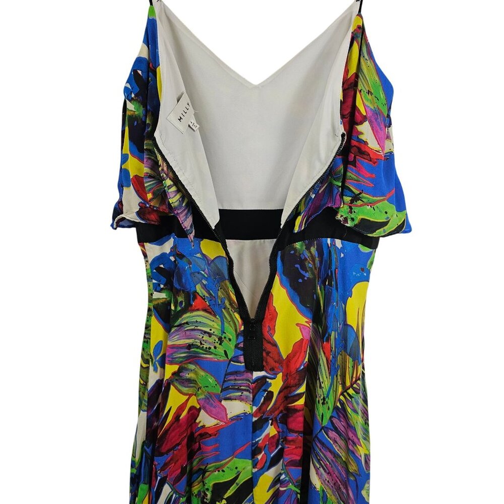 Milly Women's 4‎ Rainbow Abstract Strappy Short Summer Party Club Festival Dress - Picture 5 of 11